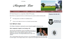 Desktop Screenshot of macquarielaw.com.au